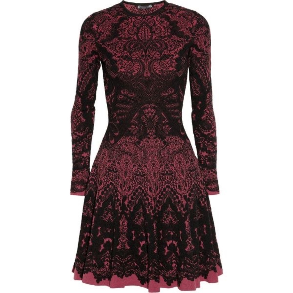 Alexander McQueen perfect Wool Red and Black Dress
